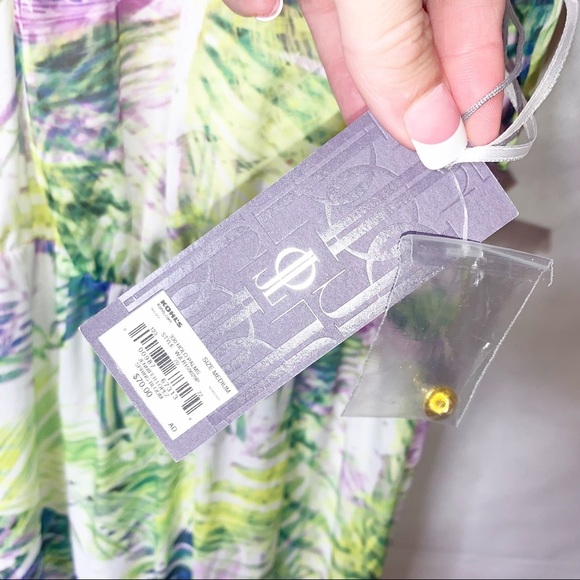 JENNIFER LOPEZ Tropical Maxi Dress M NWT - Picture 5 of 11